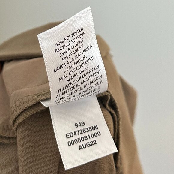 OPEN EDIT Nordstrom Relaxed Waist Wide Leg Trousers in Brown Caribou Size Small - Picture 9 of 11